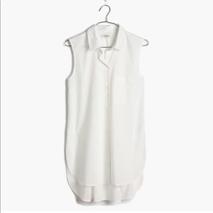 Madewell Composer Sleeveless Buttondown Shirt